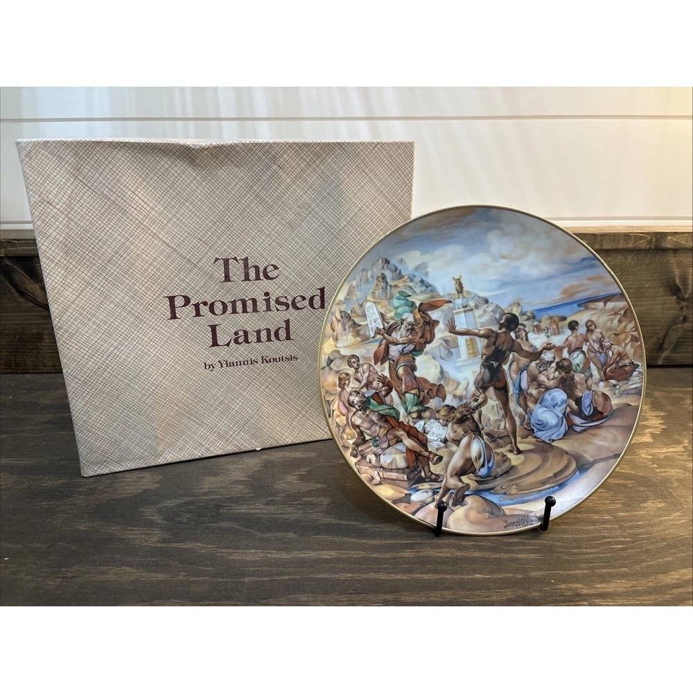 THE PROMISED LAND PLATE #2758 MOSES SMASHES THE TABLETS BY YIANNIS KOUTSIS